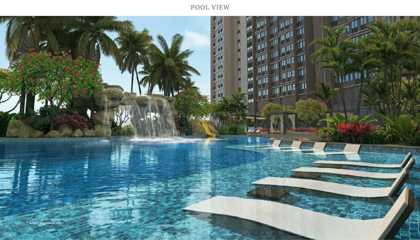 The Ria swimming pool view