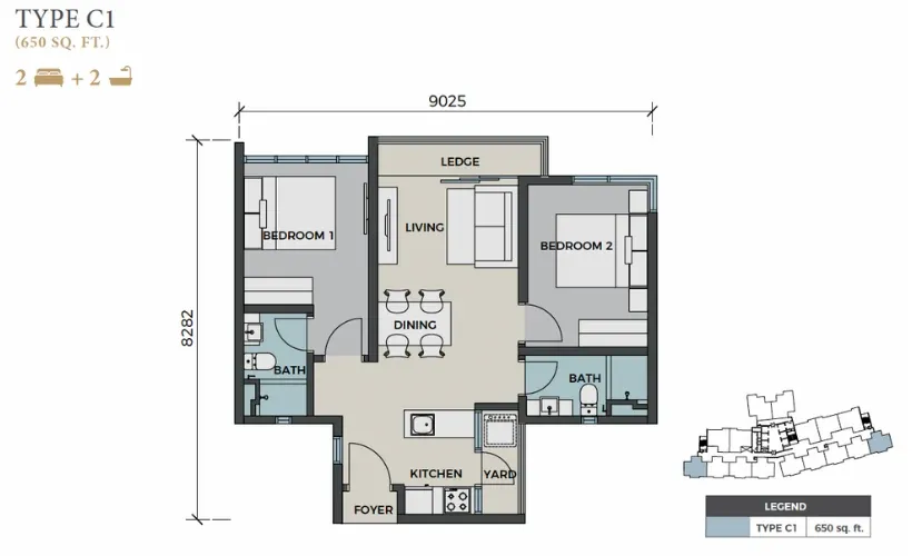 C1 floor plan