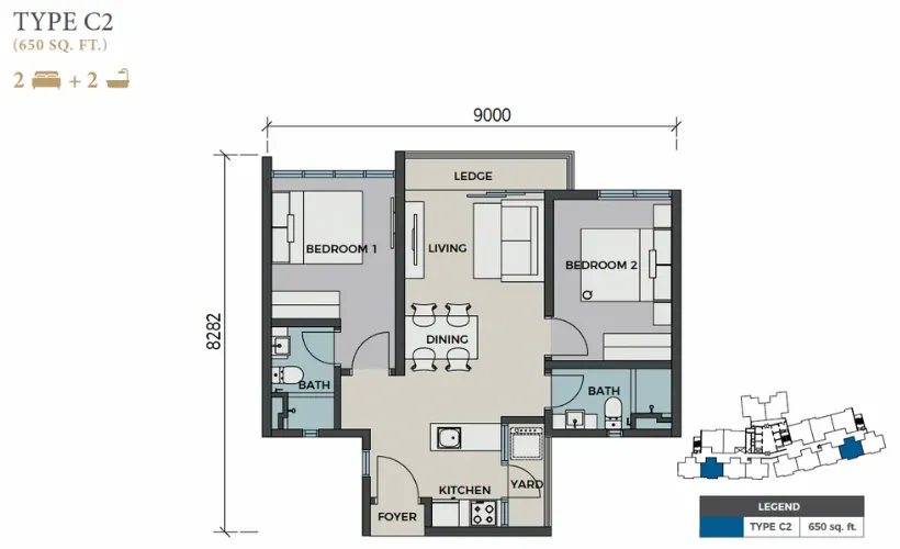 C2 floor plan