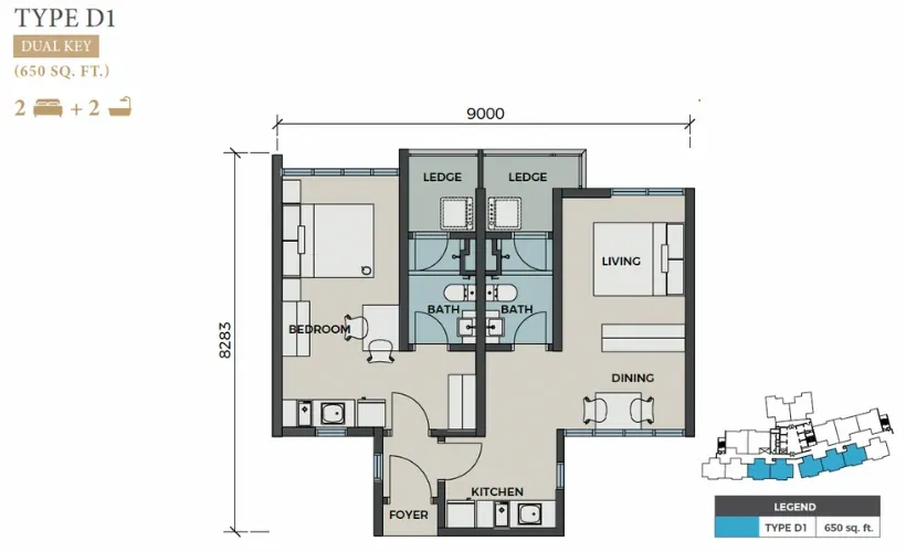D1 floor plan